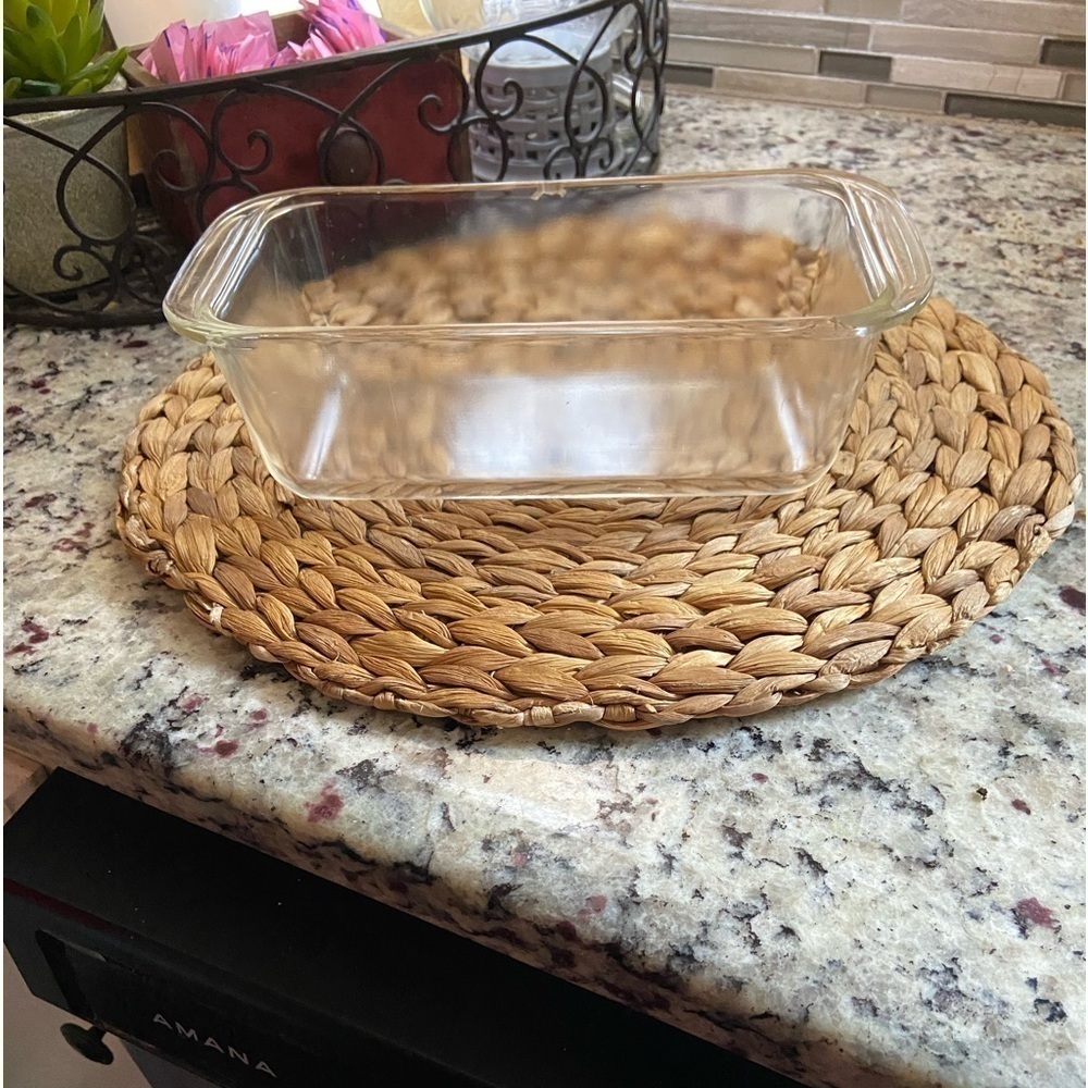 Corning Pyrex 213 Clear Glass Loaf Pan Bread Baking Dish 1.5 Qt 8.5"x4.5"x2.5"